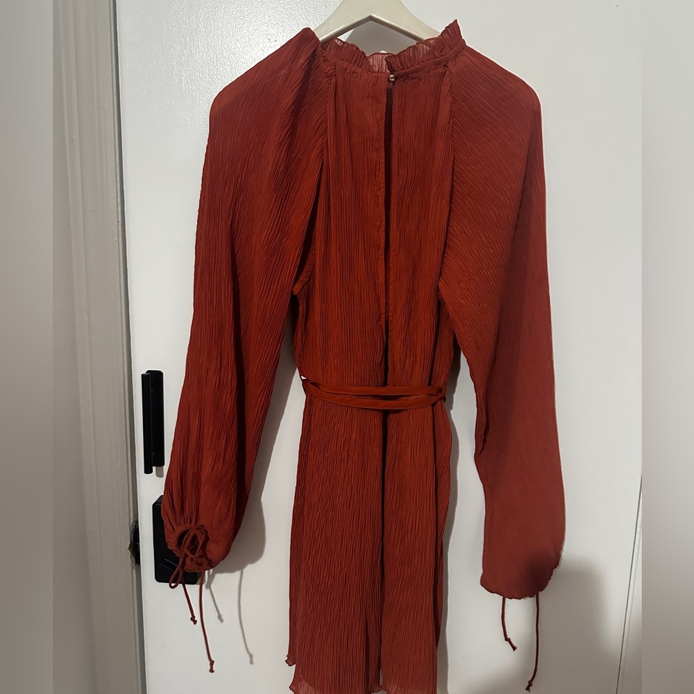 ASOS Design Rust Long Sleeve Dress